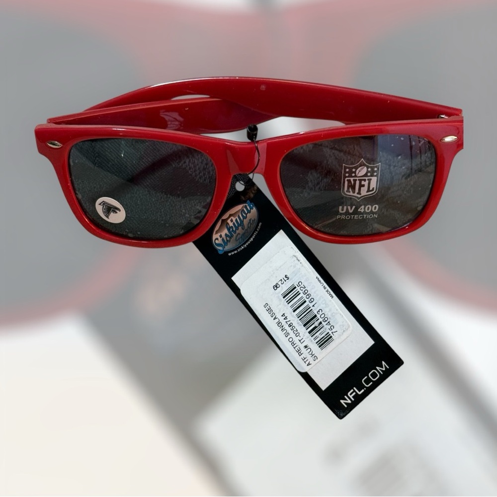 NFL Atlanta Falcons Officially Licensed Red Wayfarer Glasses Sporty Accessories